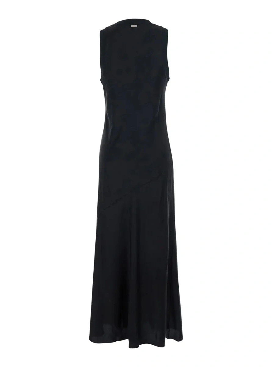 Rochie lunga AMI Paris neagra - Img 2