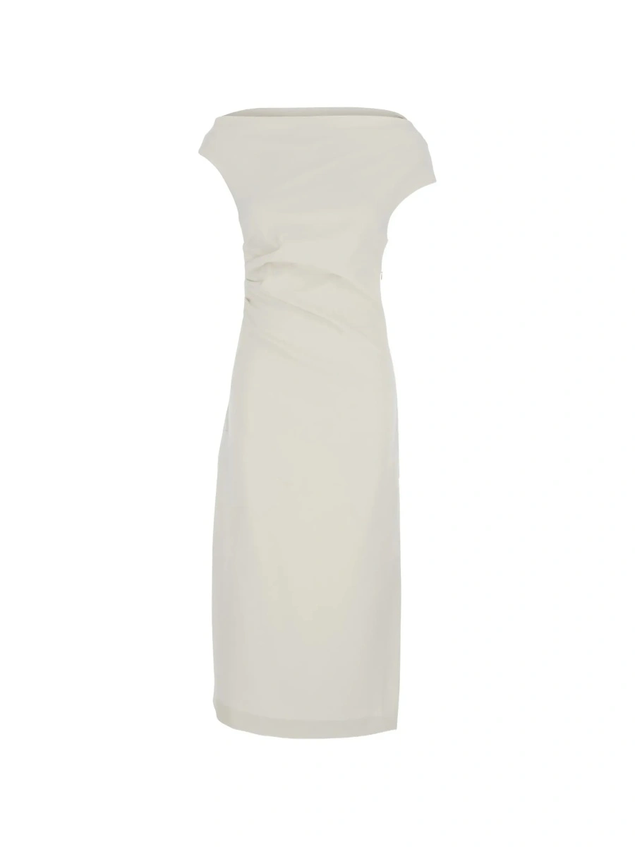 Rochie lunga P.A.R.O.S.H. alba - Img 6