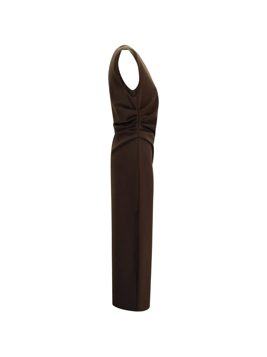 Rochie lunga P.A.R.O.S.H. maro din cady - Img 4