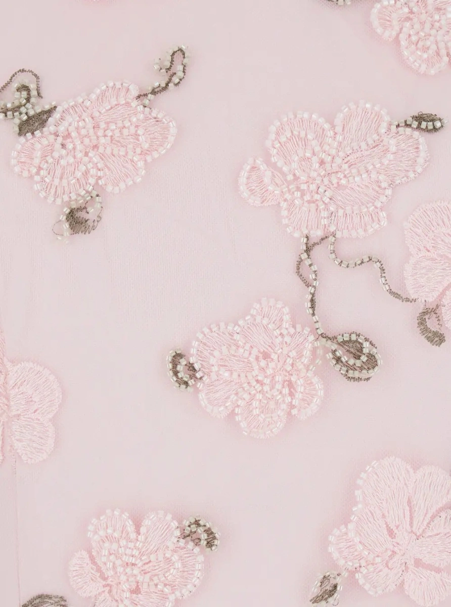 Rochie lunga ROTATE Birger Christensen roz 'Floral' - Img 3