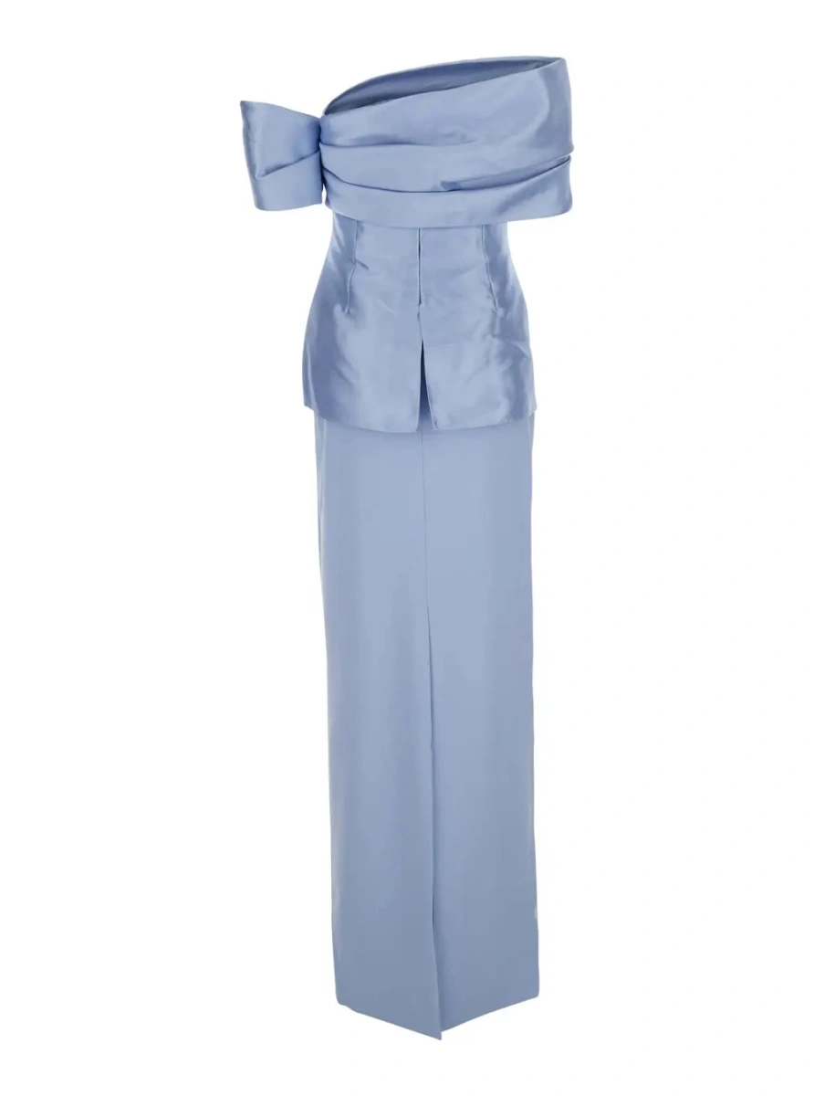 Rochie lunga SOLACE LONDON albastra 'Lucine' - Img 2