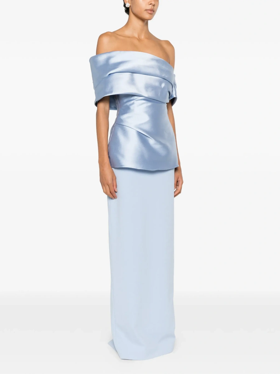 Rochie lunga SOLACE LONDON albastra 'Lucine' - Img 5