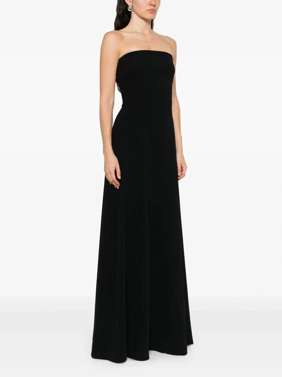 Rochie lunga SOLACE LONDON neagra din twill 'Helena' - Img 5