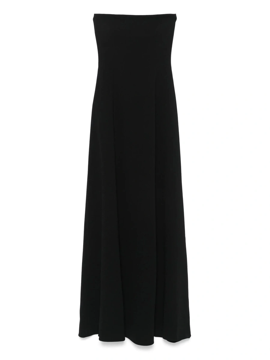Rochie lunga SOLACE LONDON neagra din twill 'Helena' - Img 8