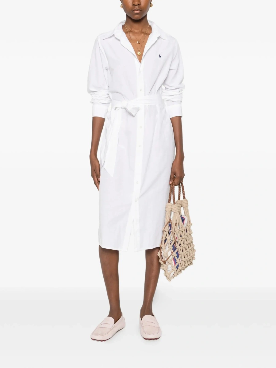 Rochie Ralph Lauren alba din bumbac - Img 4