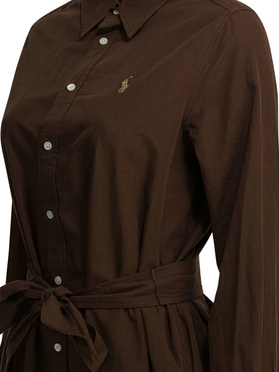Rochii Cotton and linen midi dress - Img 4