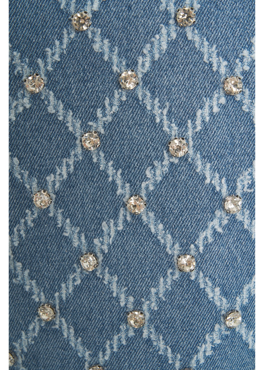 Rochii Denim dress with rhinestones - Img 4