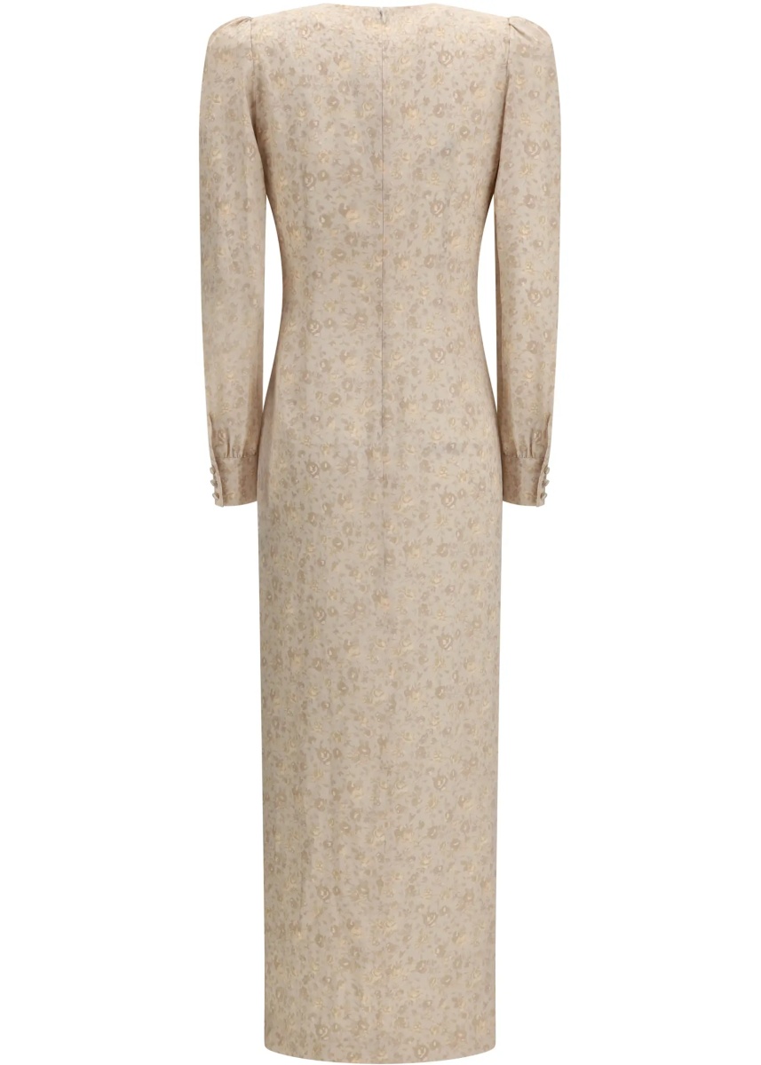 Rochii Jacquard Draped Dress with flounces - Img 2