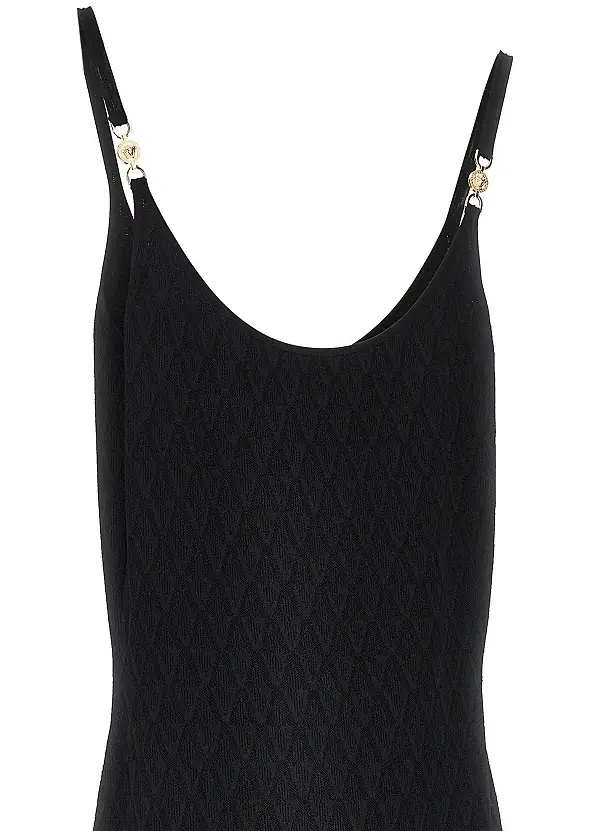 Rochii Jacquard knit knee-length dress - Img 2