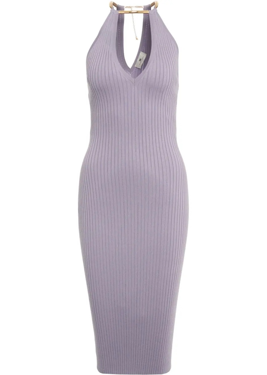 Rochii Knit midi dress with jewel detail - Img 3