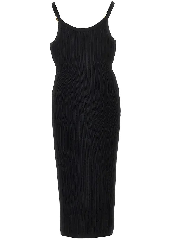 Rochii Knitted midi dress with Medusa motif - Img 3