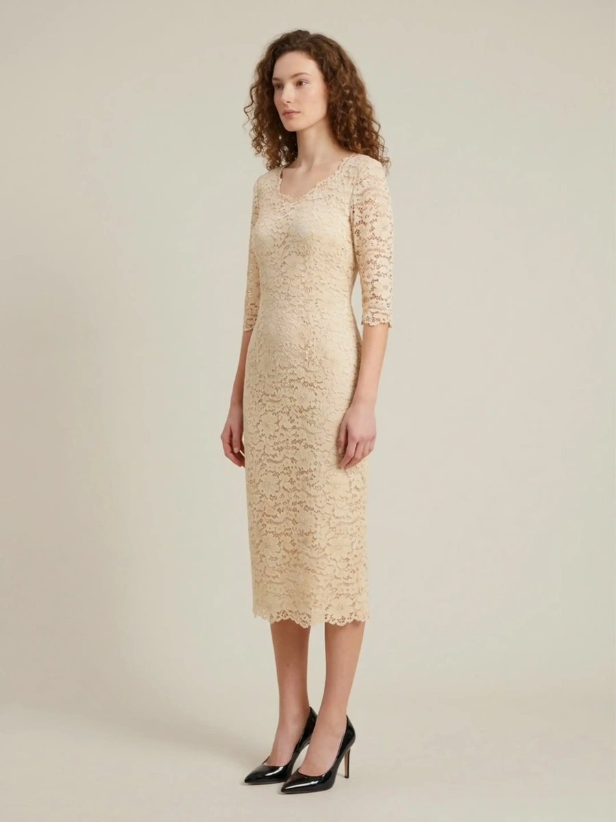 Rochii Lace Midi Sheath Dress - Img 2