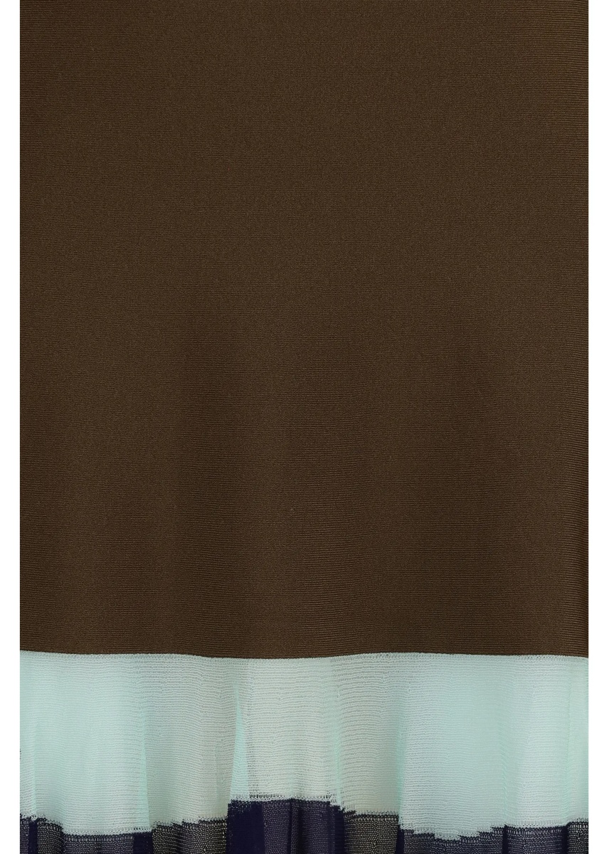 Rochii Long Dress with color-striped skirt - Img 3