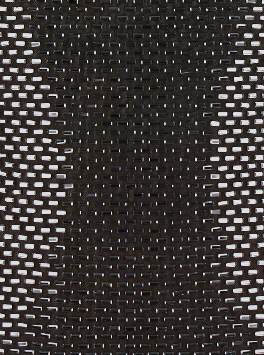 Rochii Maxi dress with square neckline, rhinestone details, in Tech Fabric, gray, woman - Img 3