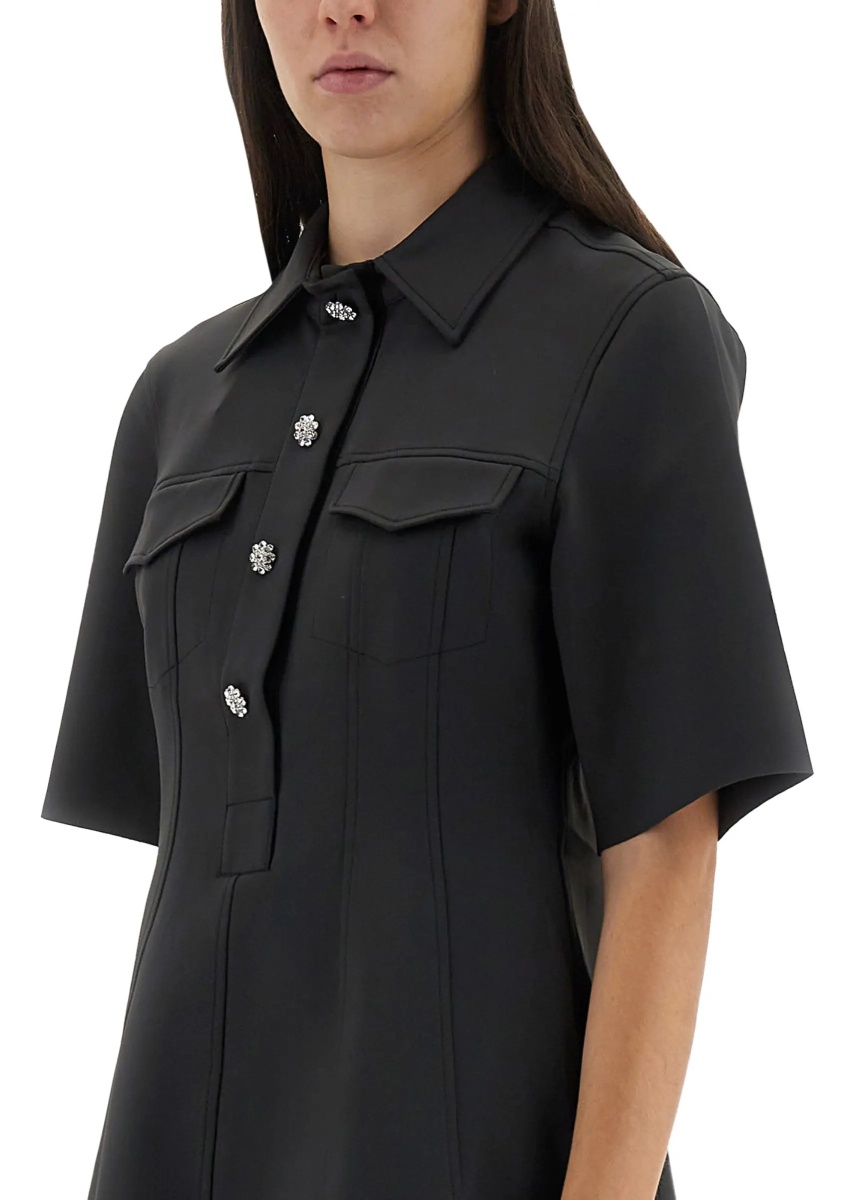 Rochii Mini Dress With Scalloped Buttons - Img 4