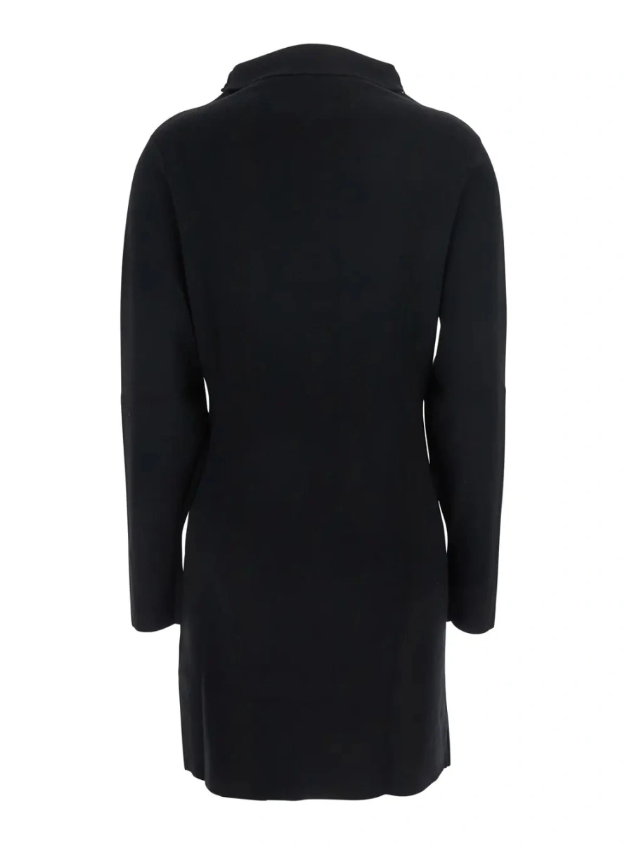 Rochii P.A.R.O.S.H. Black Turtleneck Midi Dress in Wool and Cashmere Woman - Img 2