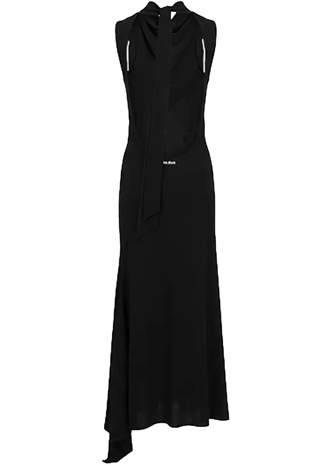 Rochii Scooped back wool long dress - Img 2