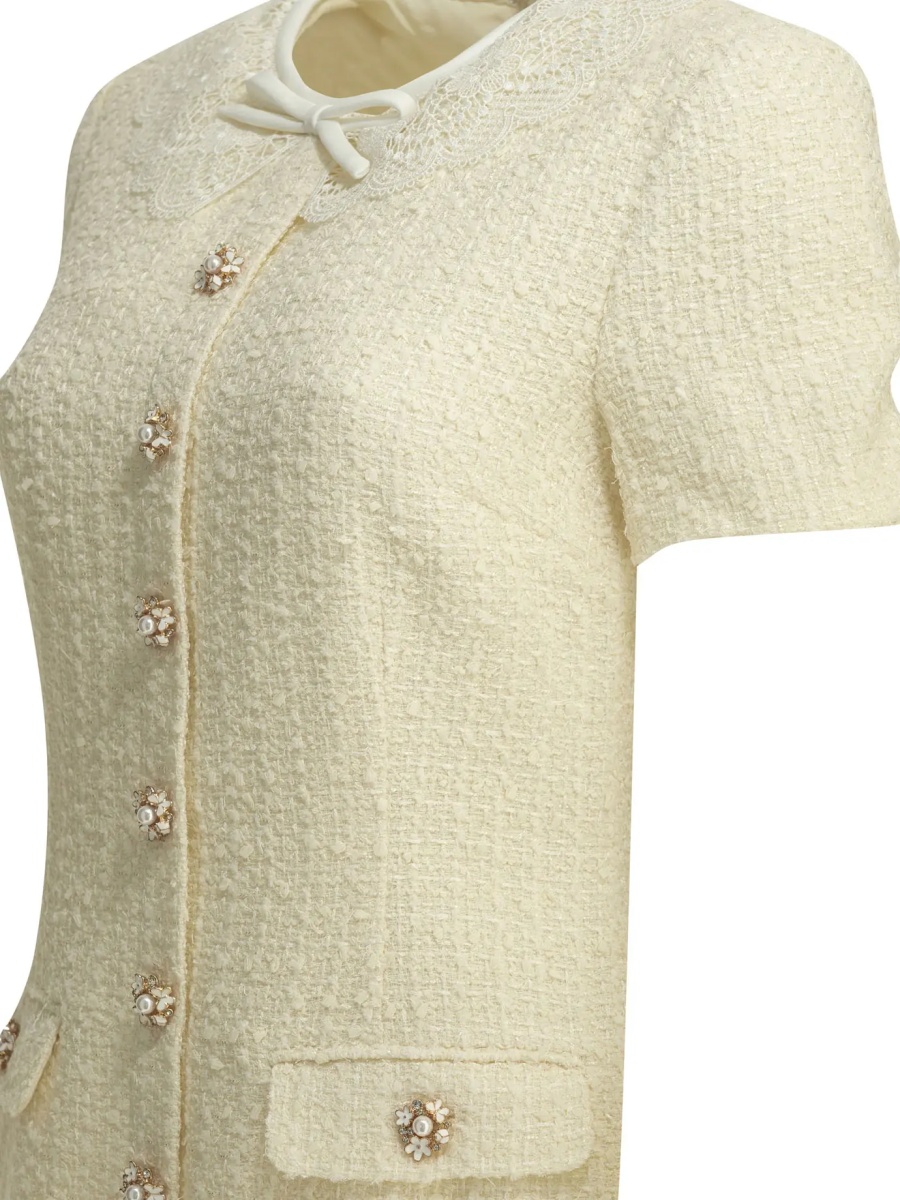 Rochii Short dress with lace details - Img 4