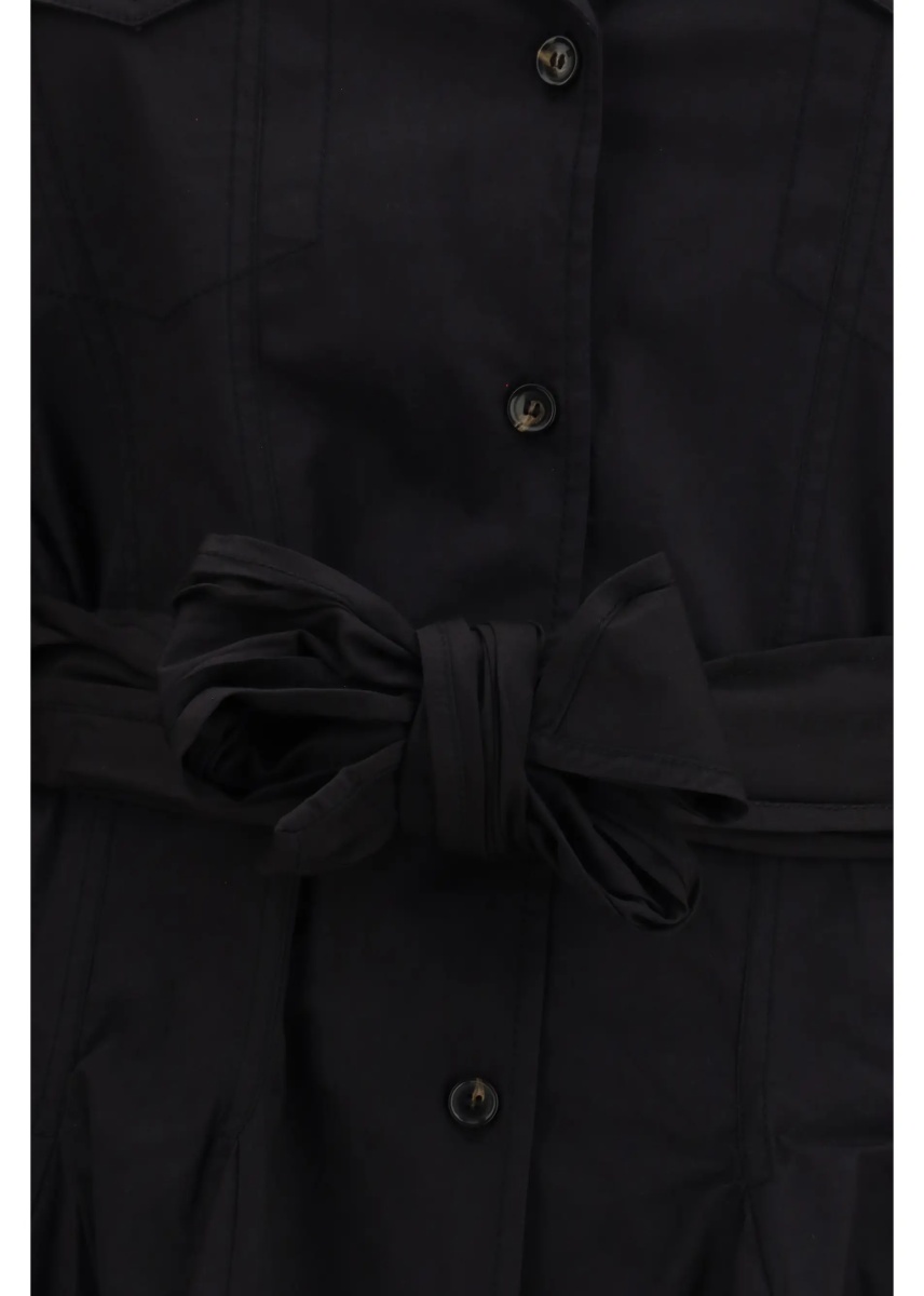 Rochii Short shirt Dress with belt - Img 3