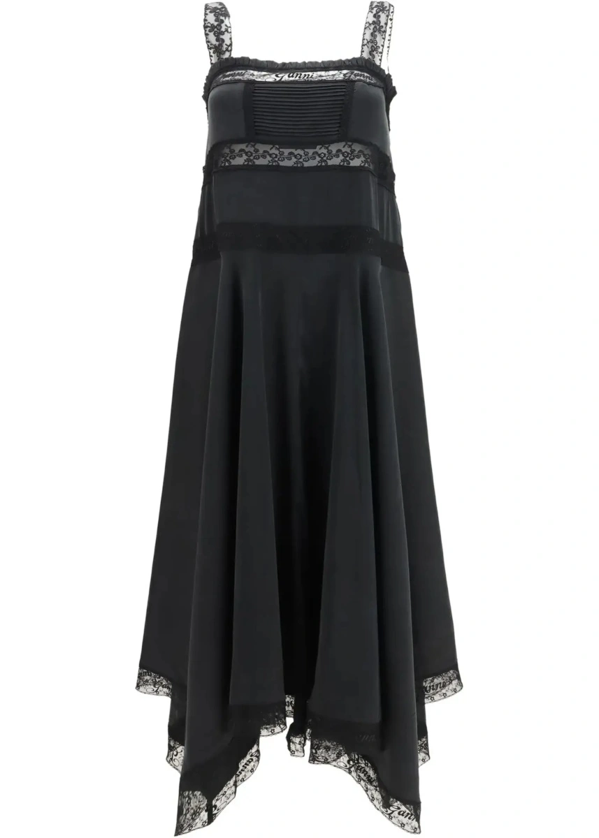 Rochii Silk maxi Dress with lace details - Img 6