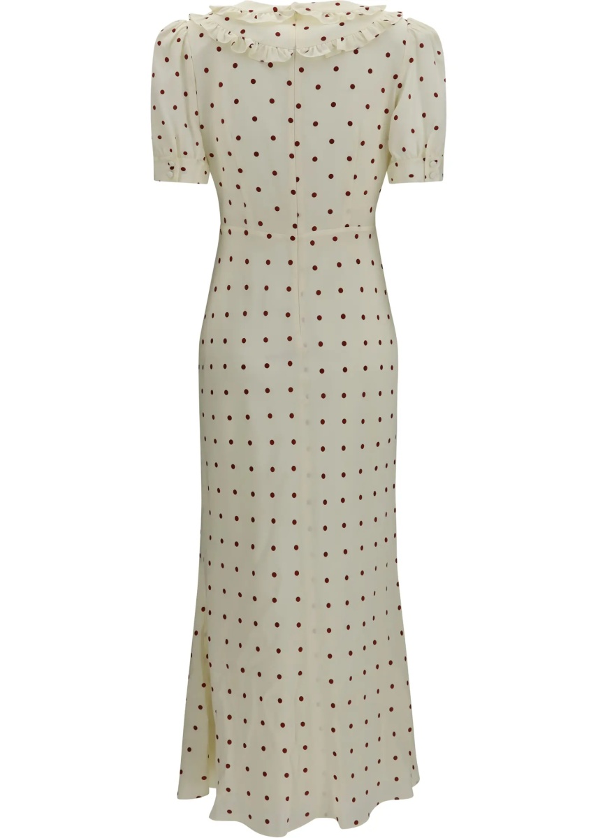 Rochii Silk polka-dot midi Dress - Img 2