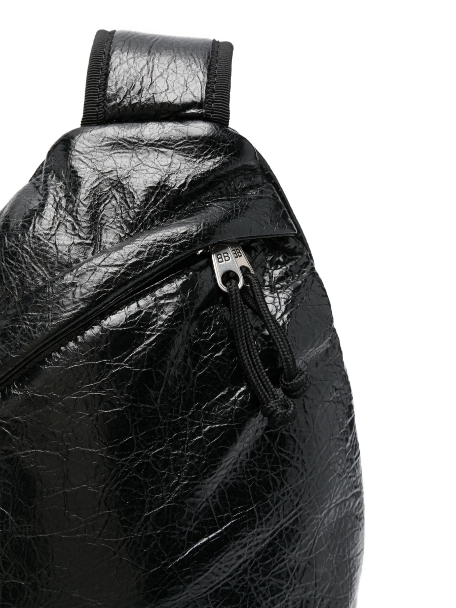 Rucsac Balenciaga negru din piele - Img 4