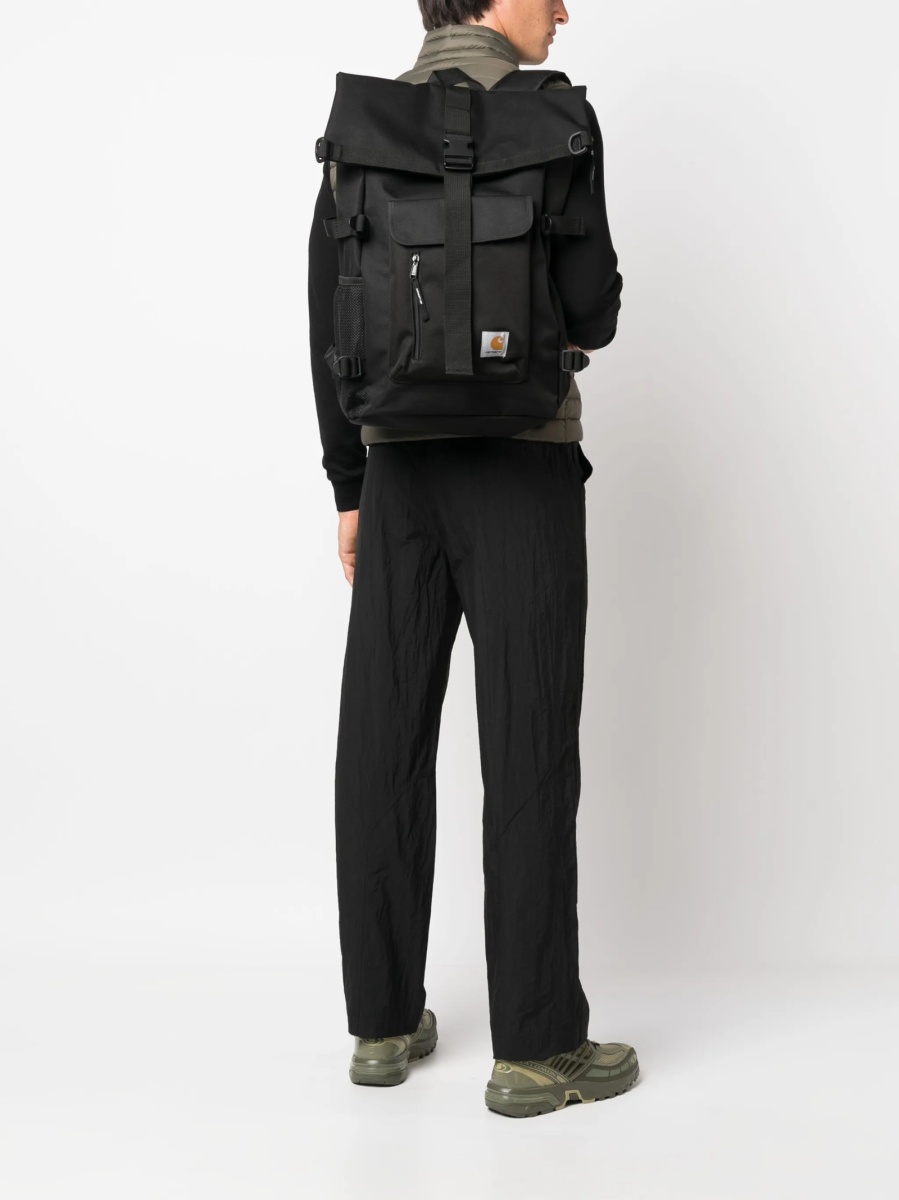 Rucsac Carhartt negru din poliester reciclat - Img 2
