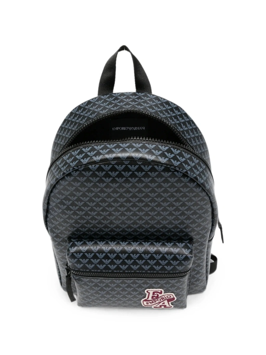 Rucsac EMPORIO ARMANI KIDS negru din material tehnic - Img 6