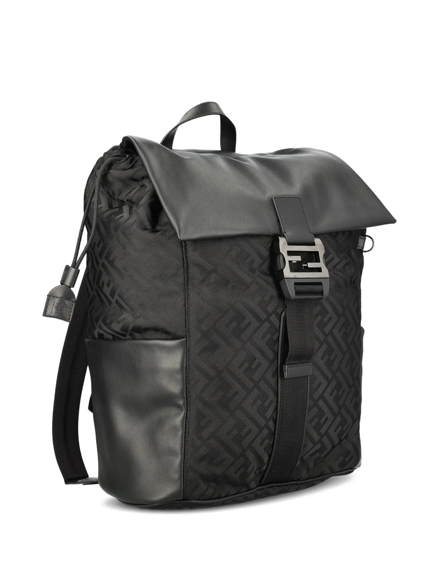 Rucsac Fendi negru din nylon - Img 5