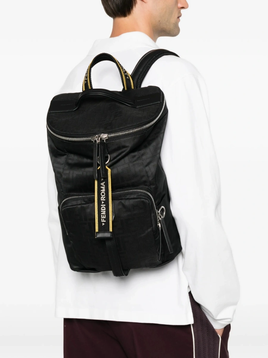 Rucsac Fendi negru din polyester - Img 2
