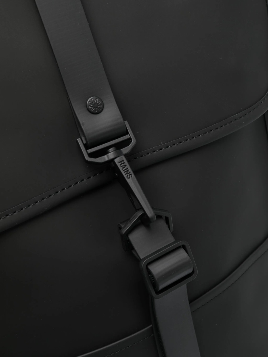 Rucsac Rains negru din polyester si poliuretan - Img 4