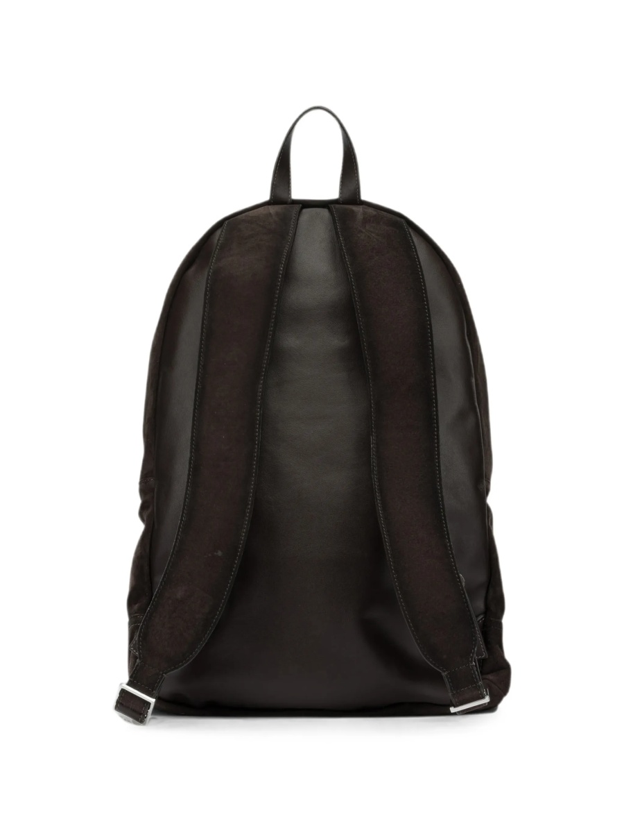 Rucsac Santoni maro din piele intoarsa - Img 2