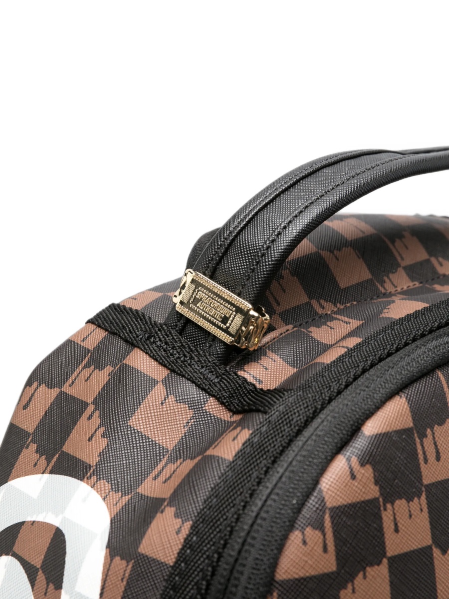 Rucsac Sprayground maro din pvc - Img 4