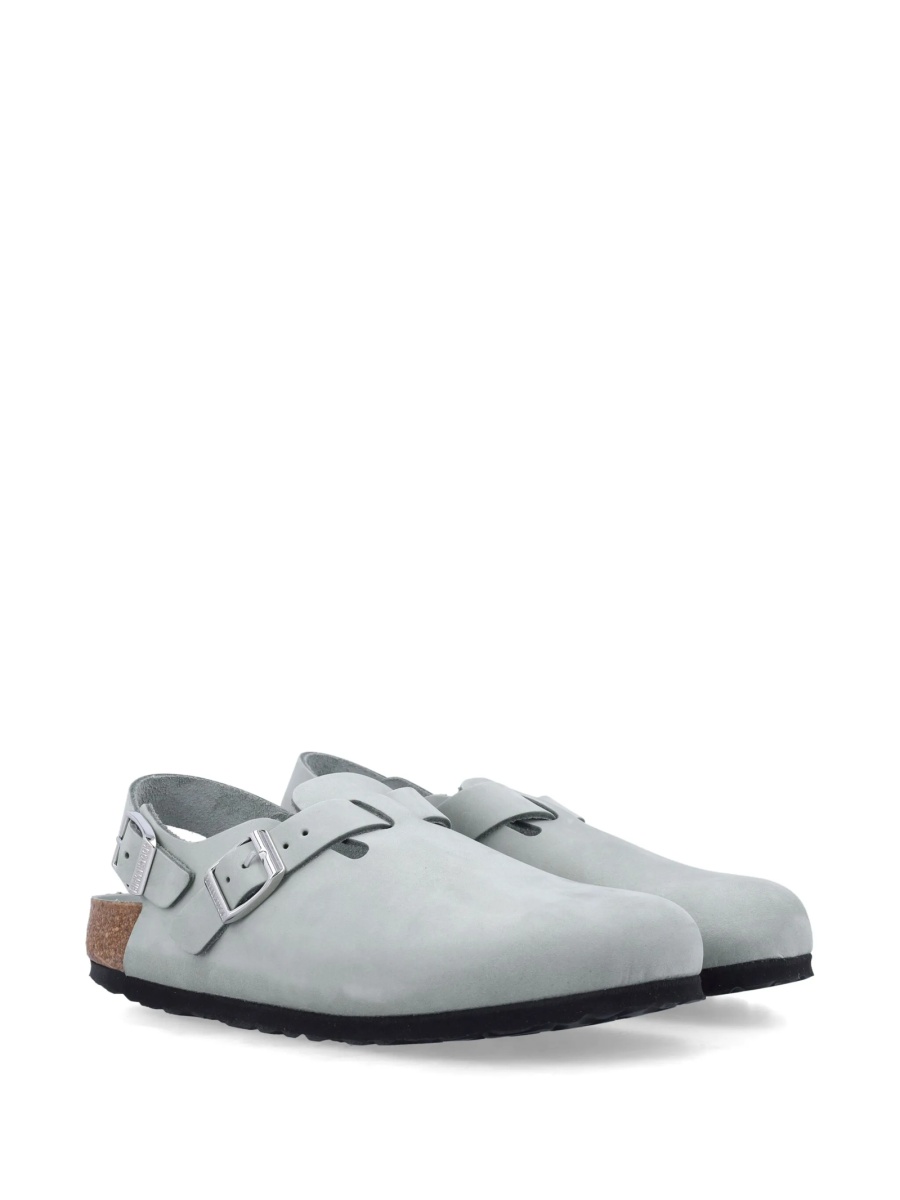 Saboti Birkenstock gri din piele - Img 2