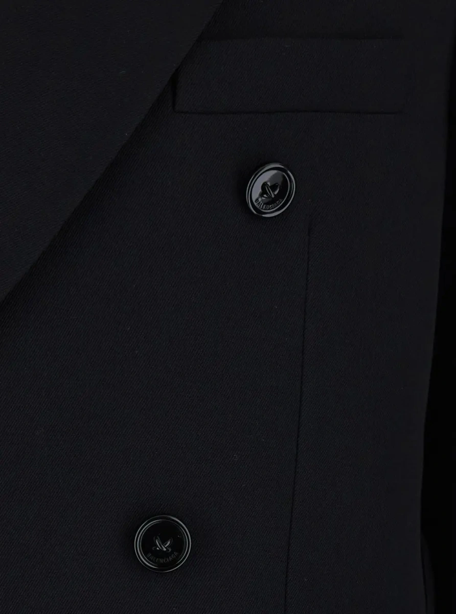 Sacou Balenciaga negru din lana - Img 3