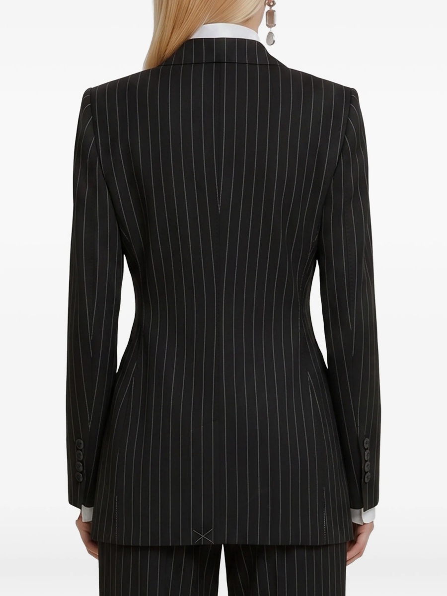 Sacou Dolce &amp; Gabbana negru din elastan si polyester - Img 3