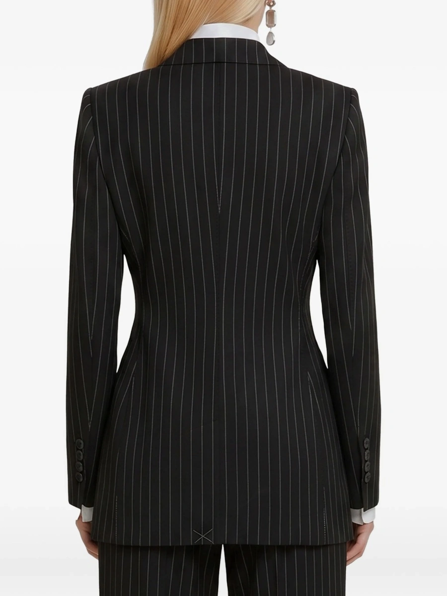 Sacou Dolce &amp; Gabbana negru din elastan si polyester - Img 3