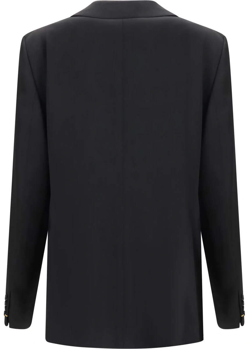 Sacou Double-breasted wool twill Blazer - Img 2