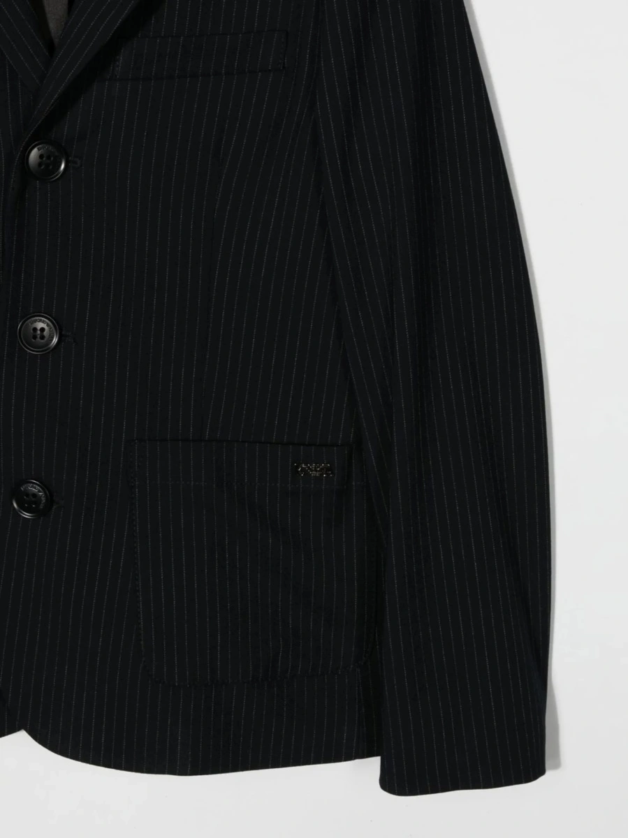 Sacou Emporio Armani albastru din vascoza si spandex/elastan - Img 3
