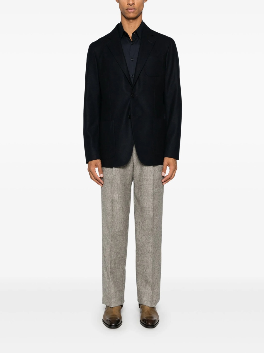 Sacou Giorgio Armani albastru din casmir - Img 2