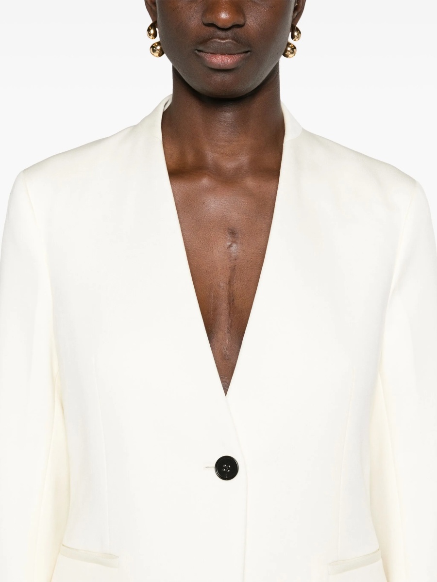 Sacou Jil Sander neutru din lana - Img 5