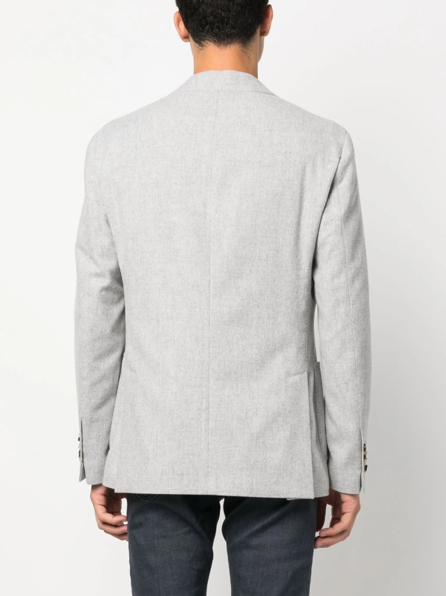 Sacou Lardini gri din lana si casmir - Img 4