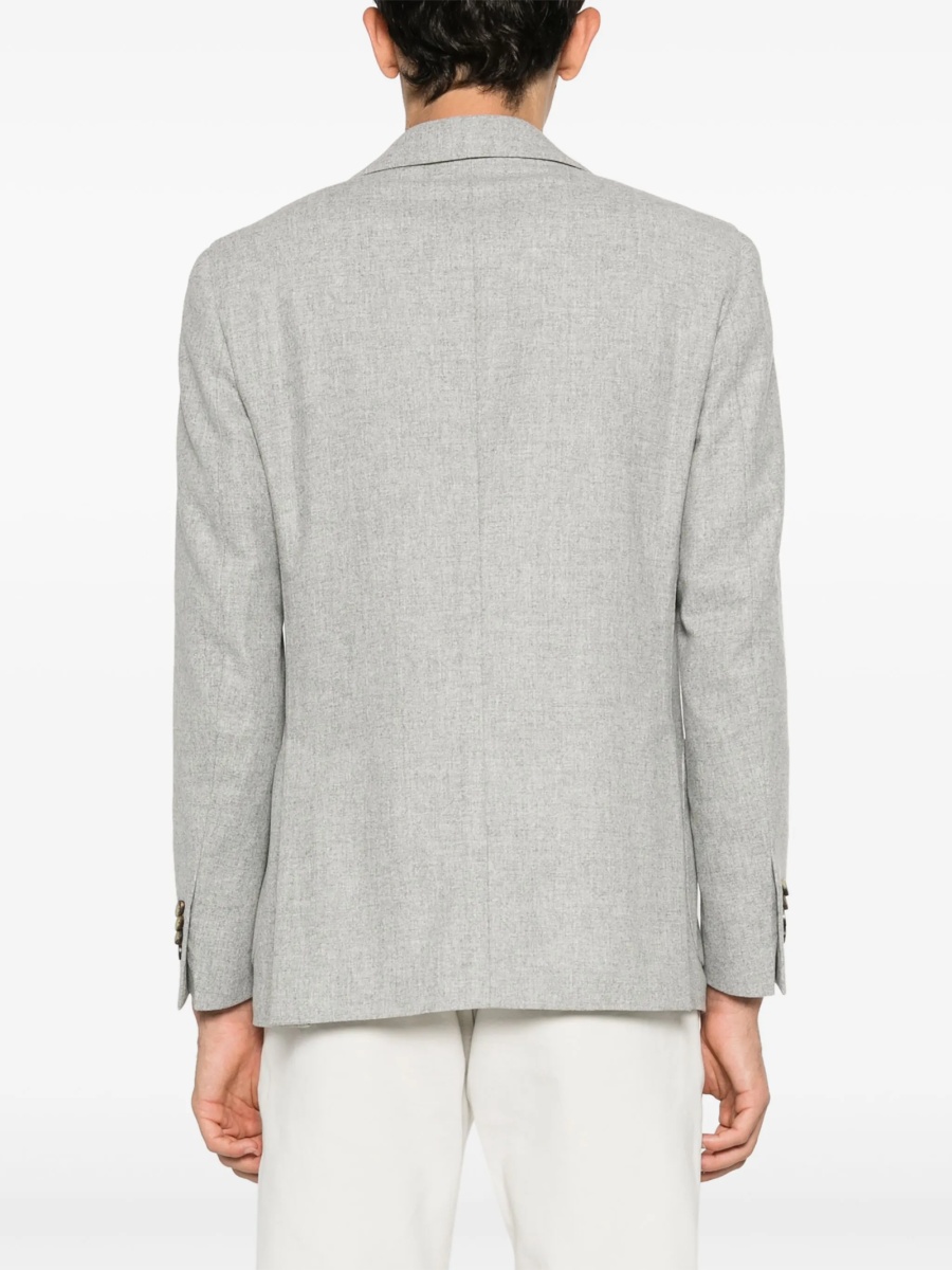Sacou Lardini gri din lana si casmir - Img 4