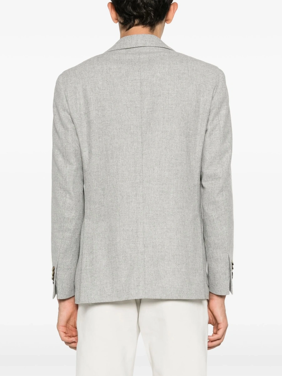 Sacou Lardini gri din lana si casmir - Img 4