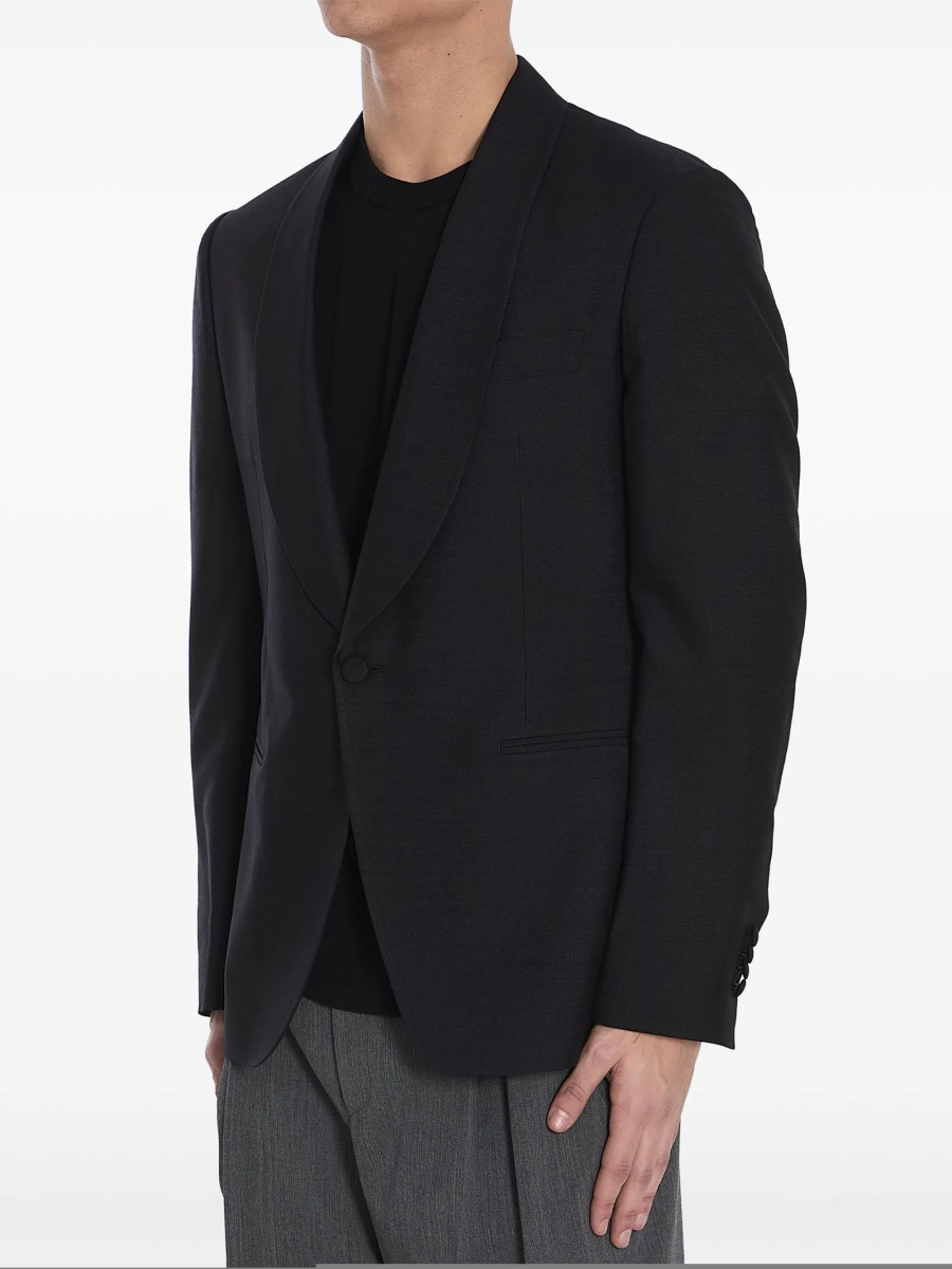 Sacou Lardini negru din matase - Img 2