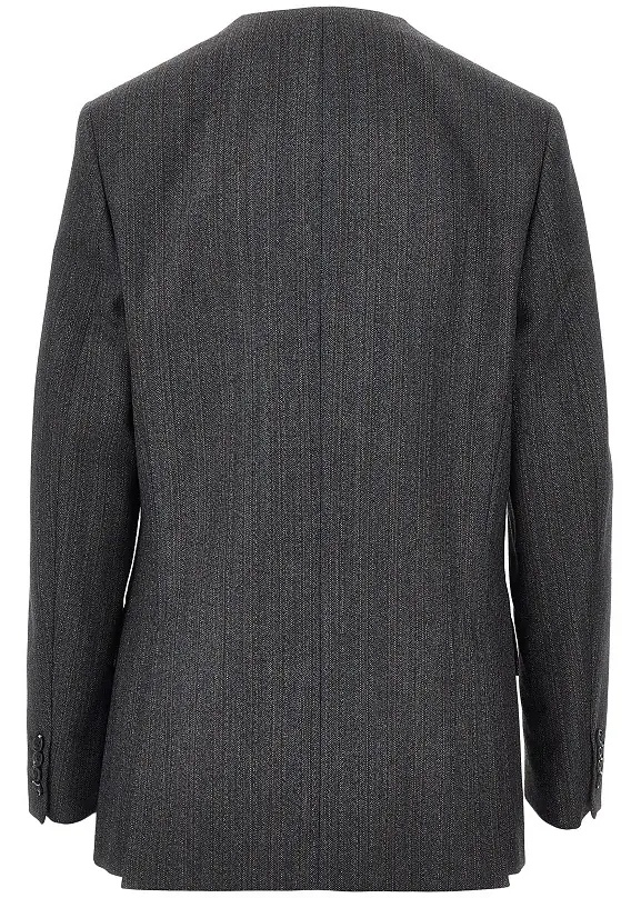 Sacou Pinstriped wool tailored jacket - Img 3