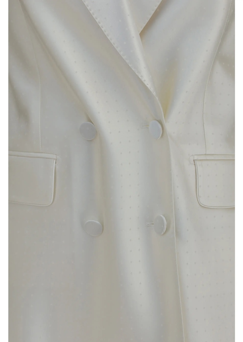 Sacou Polka-dot satin double-breasted Blazer - Img 3