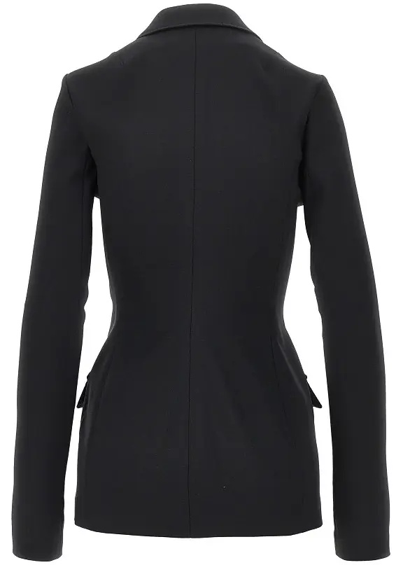 Sacou Stretch wool fitted double-breasted jacket - Img 3