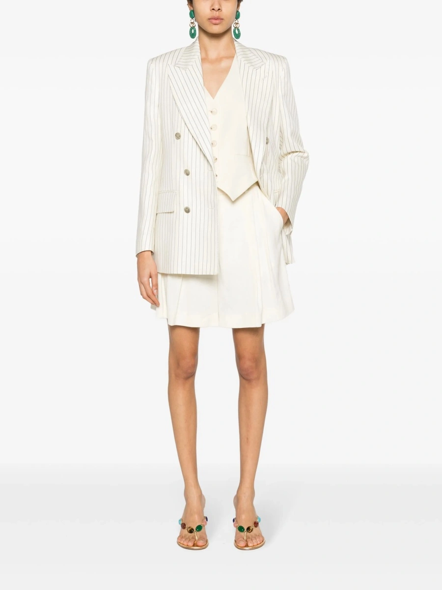Sacou Tom Ford neutru din lana si matase - Img 2