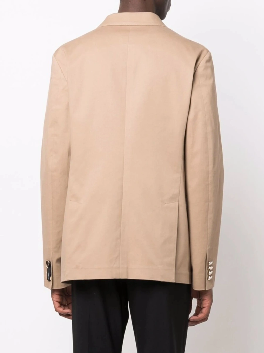 Sacou Tonello neutru din bumbac si spandex/elastan - Img 4